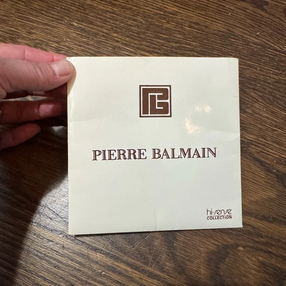 Pierre Balmain Cream, Purple and Navy Scarf Pocket Square
